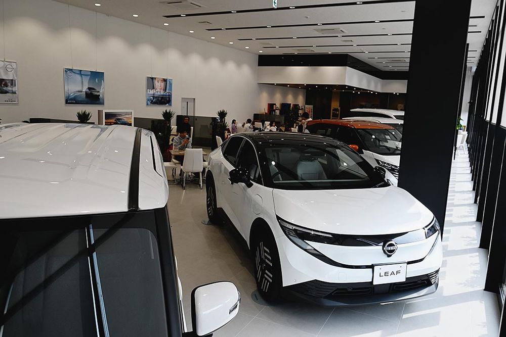 日産陣営は新型車効果の本格化による反転に期待（写真はリーフ）