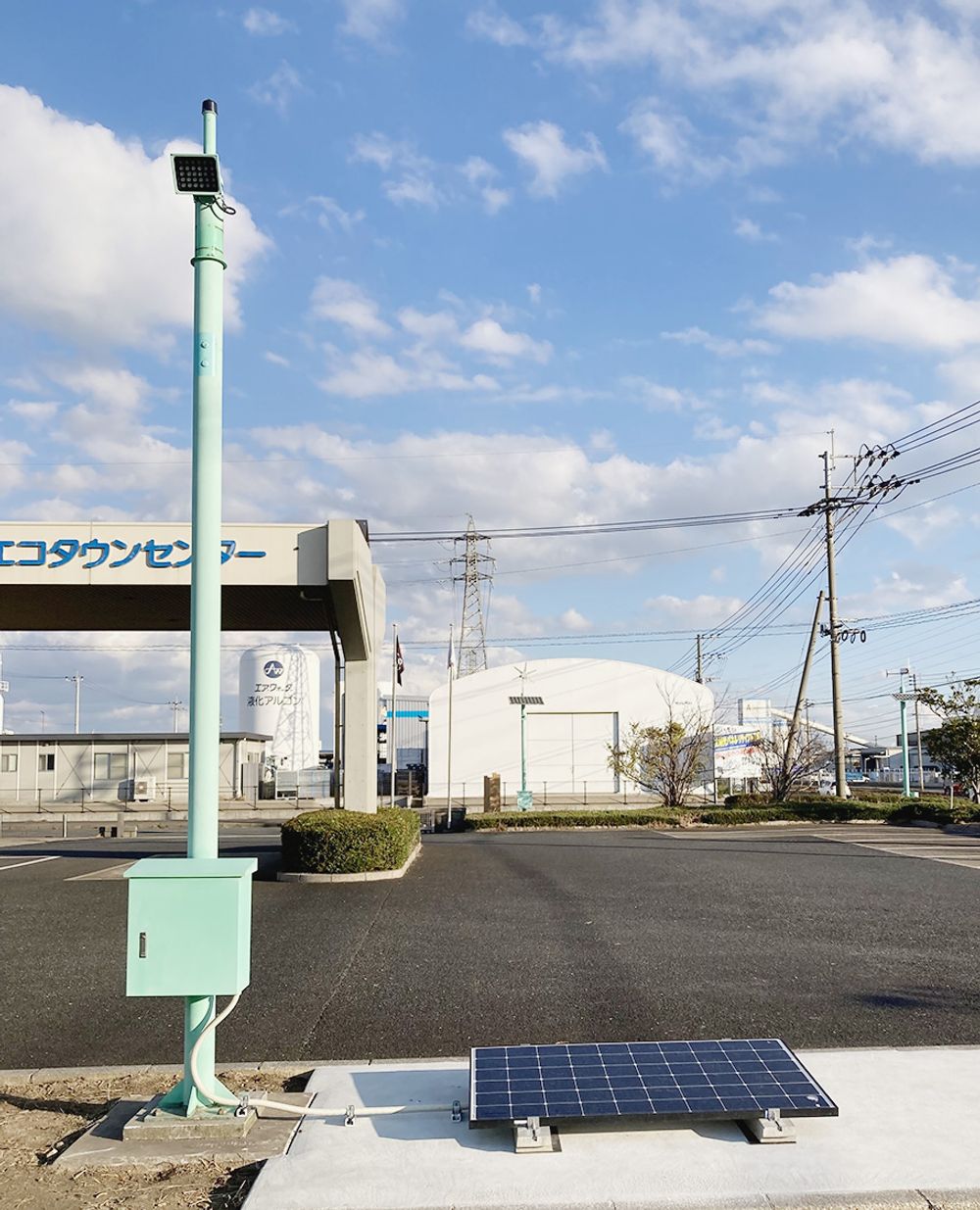 北九州市エコタウンセンターでダブルリユースLED照明を運用