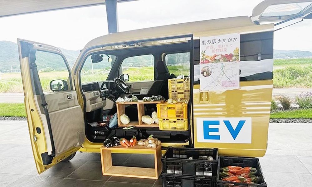 マルシェに合わせてEVを訴求