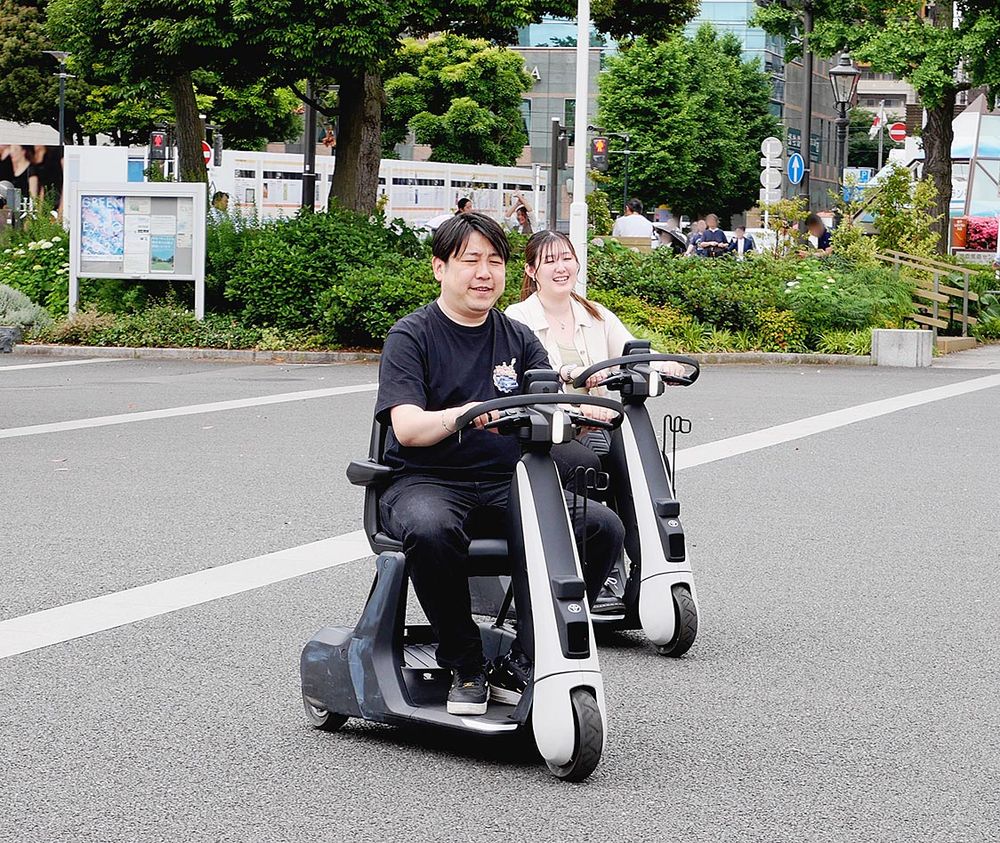 山下公園内の散策を楽しんでいた