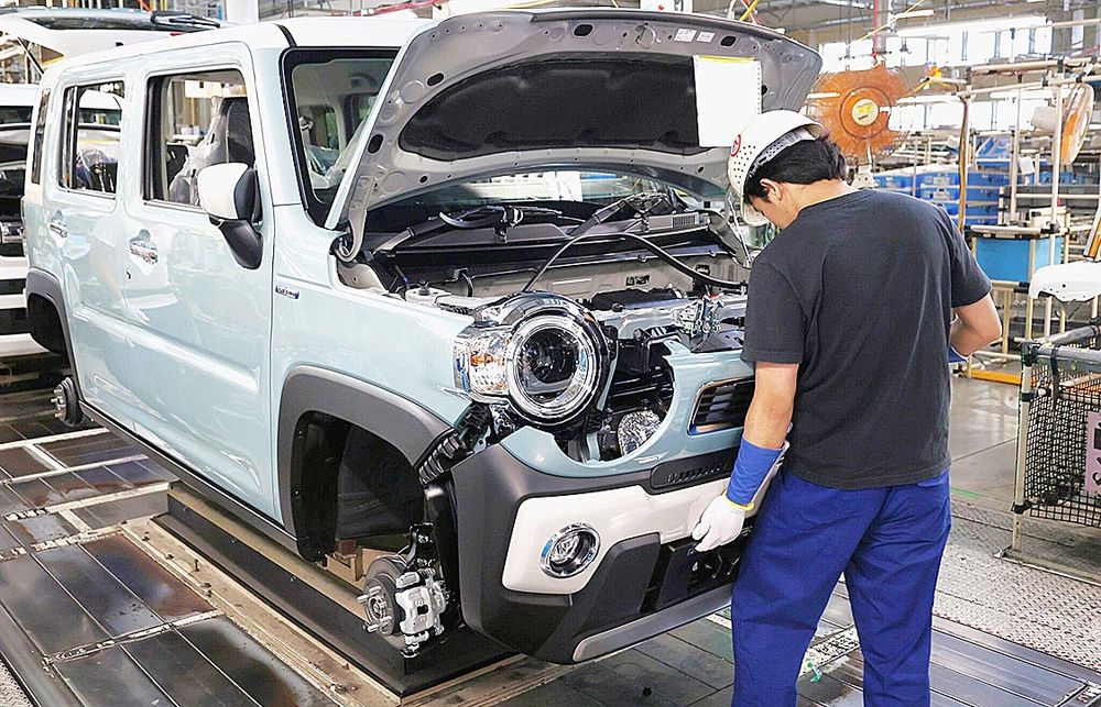 湖西工場では軽自動車を中心に生産する