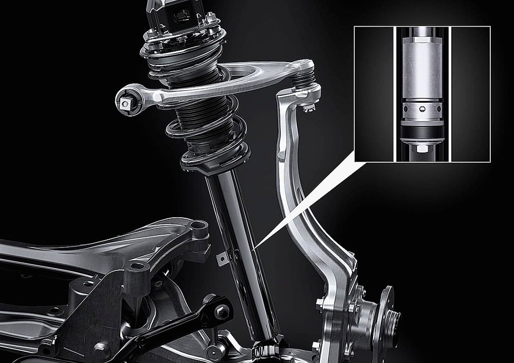 ショックアブソーバーは内蔵式リニアソレノイドアクチュエーターを採用
