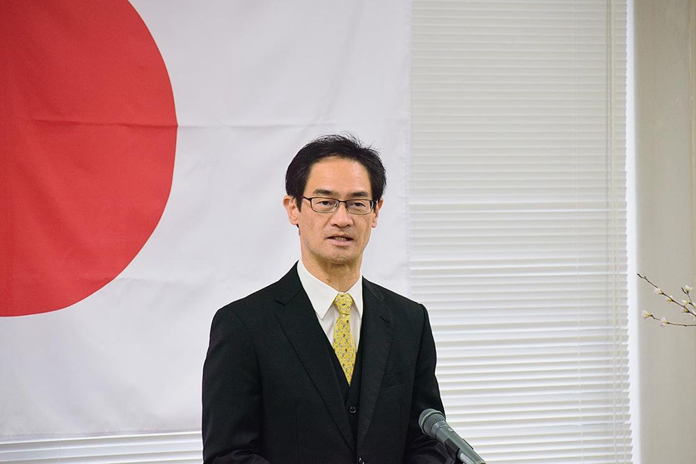 服部局長があいさつに立った
