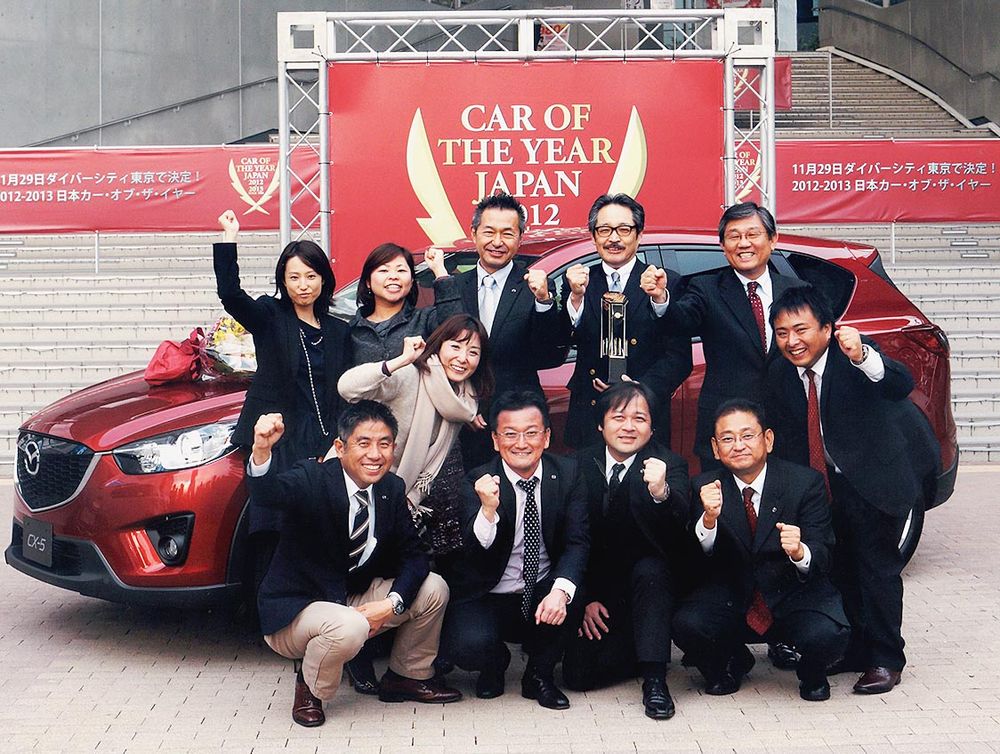 ２０１２年カーオブザイヤーをマツダＣＸ─５が受賞