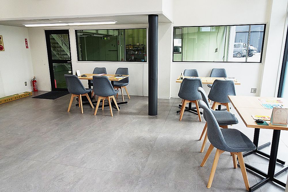 店内の商談スペース
