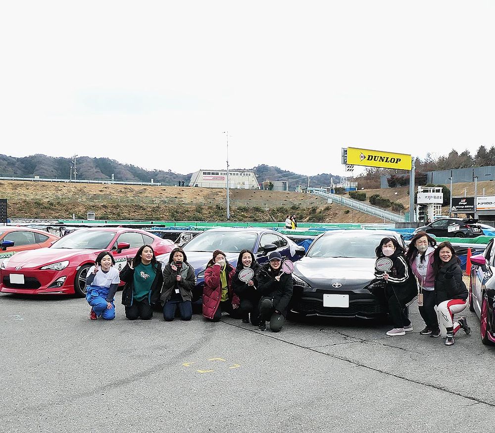 NTP名古屋トヨペットの女性限定サーキットイベントでは女性ドライバーの交流の輪が広がった