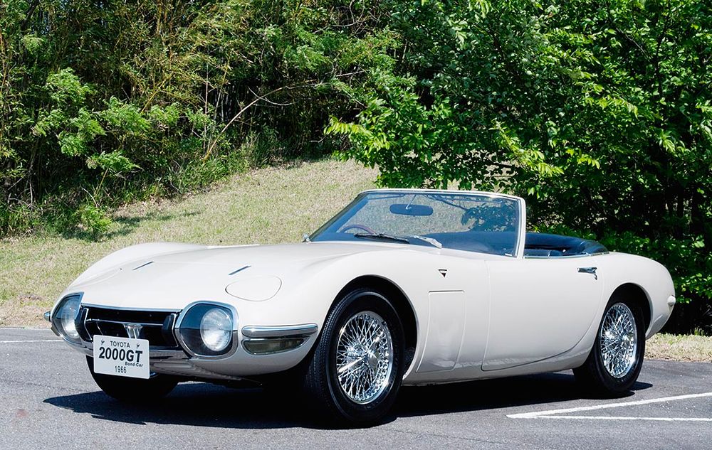 まほろばミュージアムで展示予定のトヨタ博物館の「２０００ＧＴボンドカー」