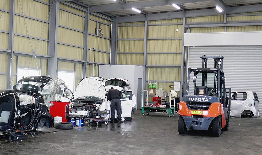 同社で解体工場を初めて併設した施設となった