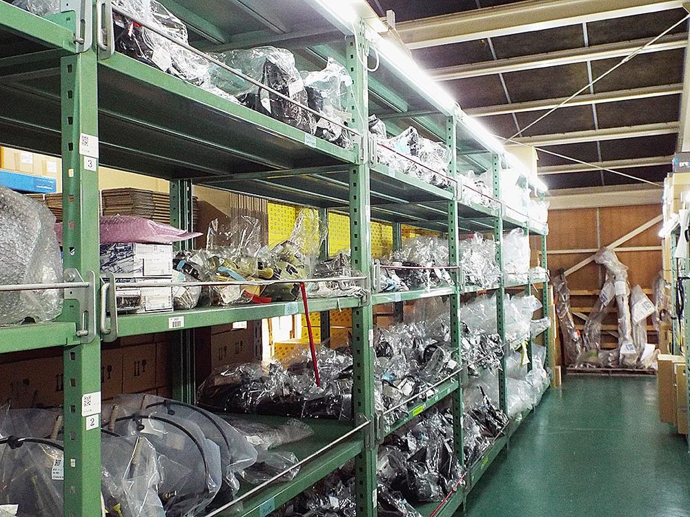 リビルト品を多数ストックする
