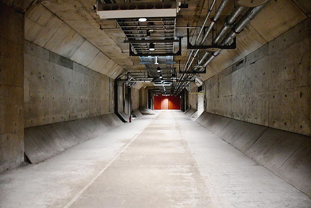 端材を運ぶ地下通路は元従業員にもほとんど知られていない