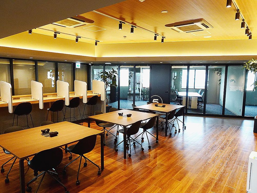 オフィスエリア。〝成長と飛躍のための拠点〟としてほしいと願う