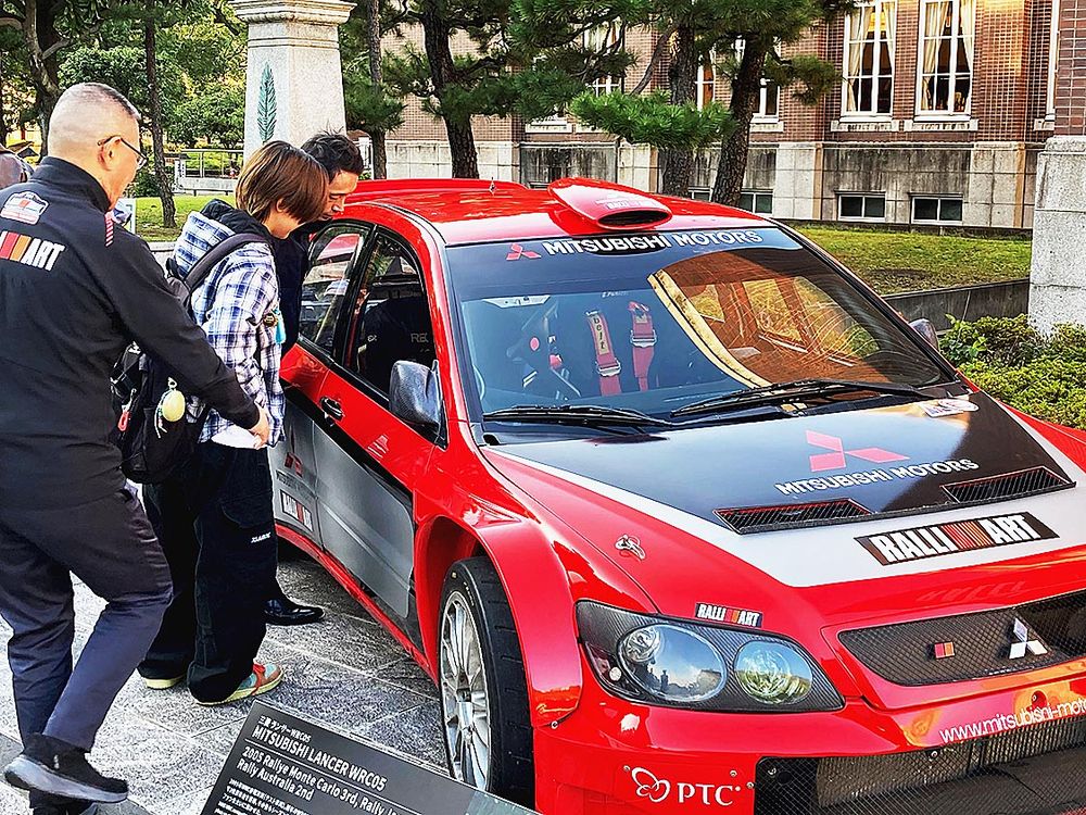 ラリーマシンも展示した
