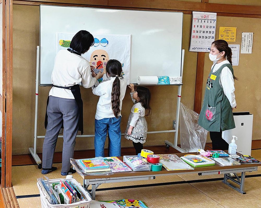 ラリー競技に合わせて早朝から夜まで預かった
