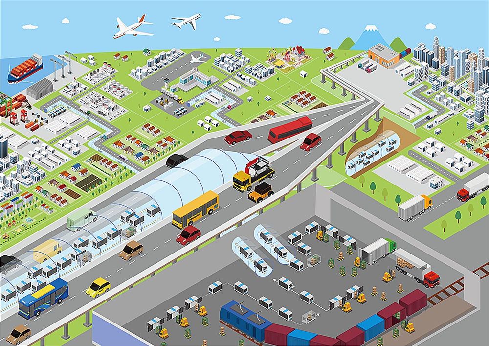 国土交通省による自動物流道路のイメージ