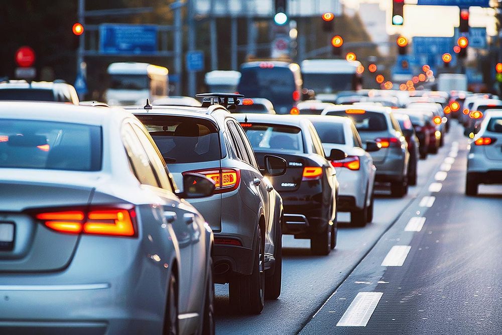 （写真２）信号だらけで進めない？