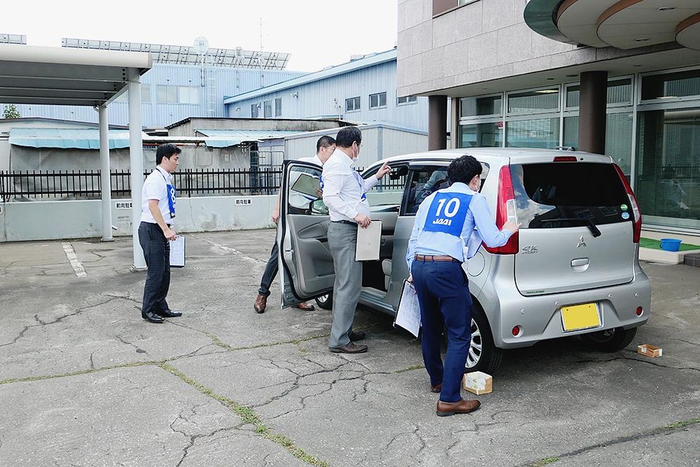 25分かけて車両の状態を確認