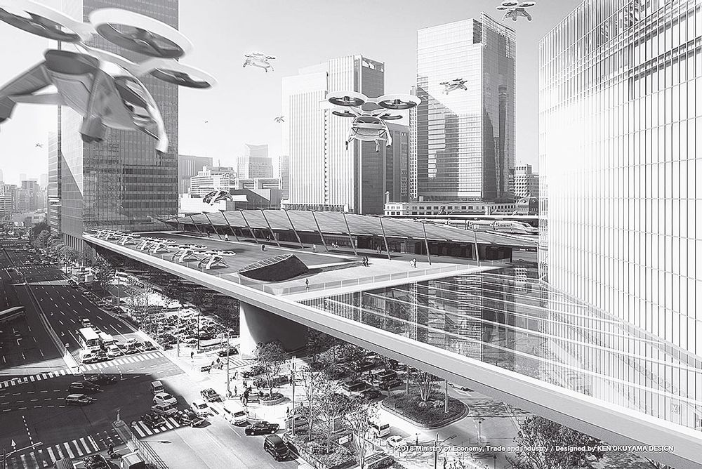 2030年代後半には、日常的な移動手段として定着することを目指す（イメージ）