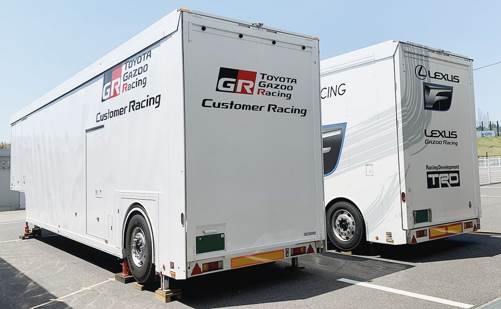 カスタマーサポートはGT3ビジネスの重要な収益源（写真はサポートトラック）