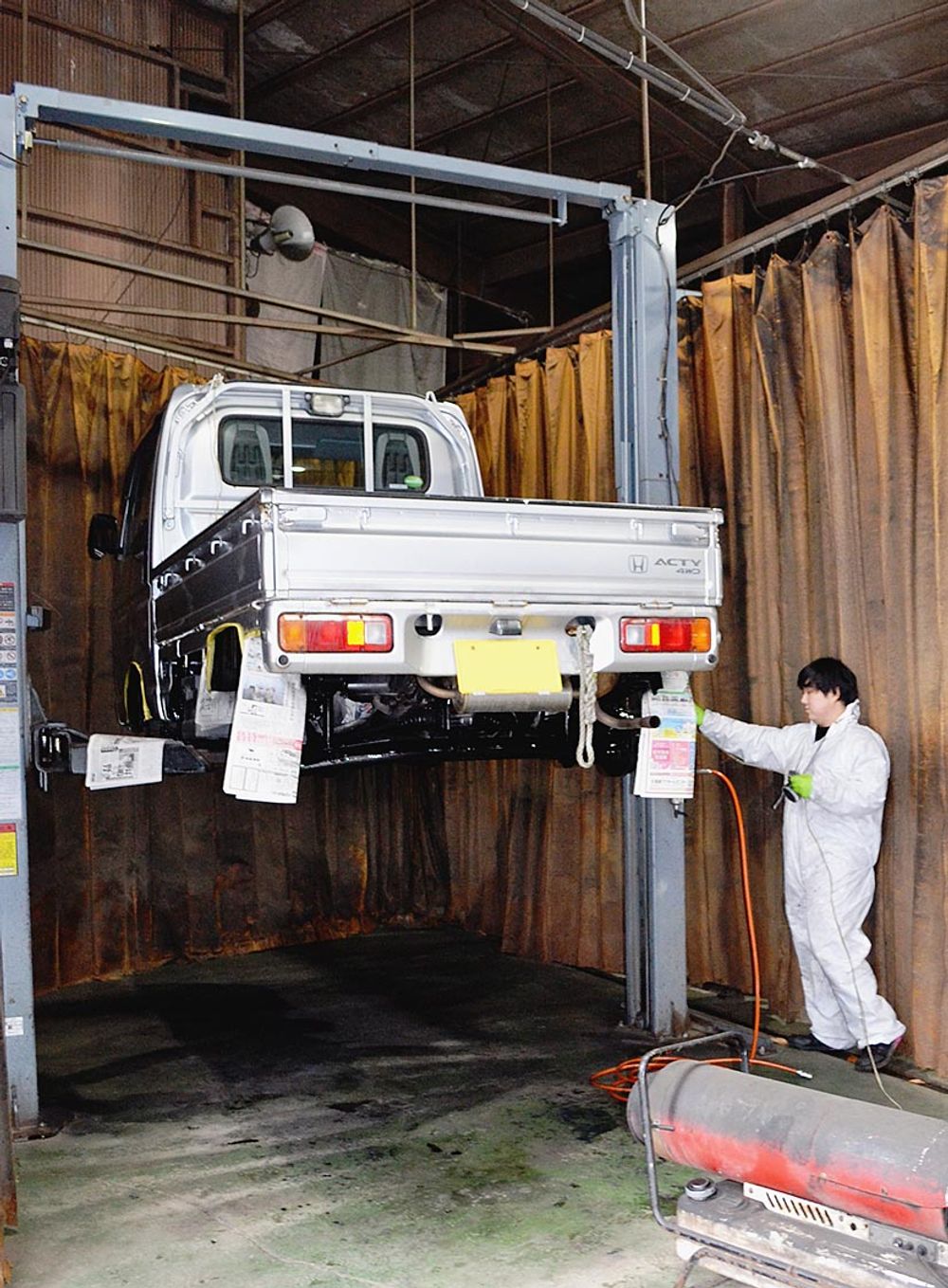 町内にある車の6割は軽自動車だ