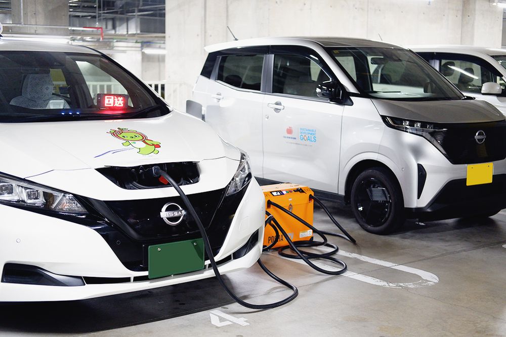 ▶Ｖ２Ｖ可搬型充放電器を長野県内で初めて導入