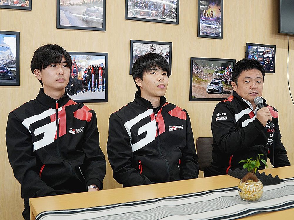 （右から）人材育成について話す高橋プレジデント、松下選手、柳杭田選手
