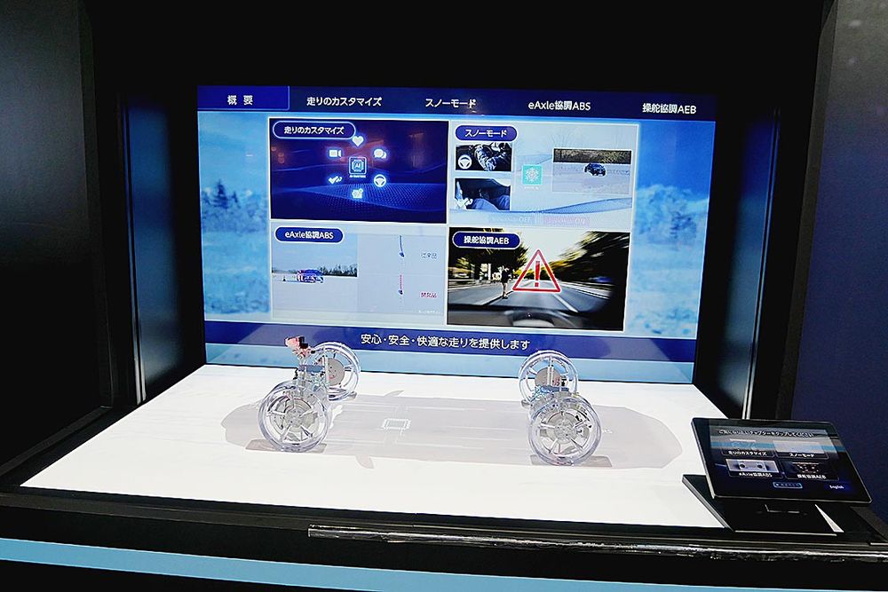 ＳＤＶや車両の統合制御関連などの展示が目立った