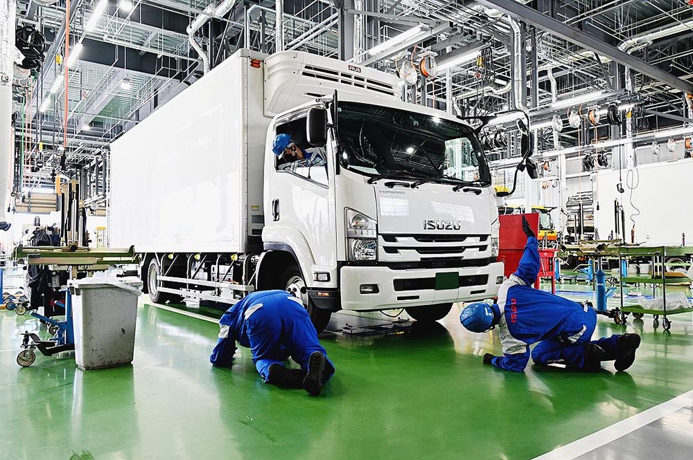 いすゞは国内サービス網の強化を急ぐ（いすゞ首都圏の拠点）