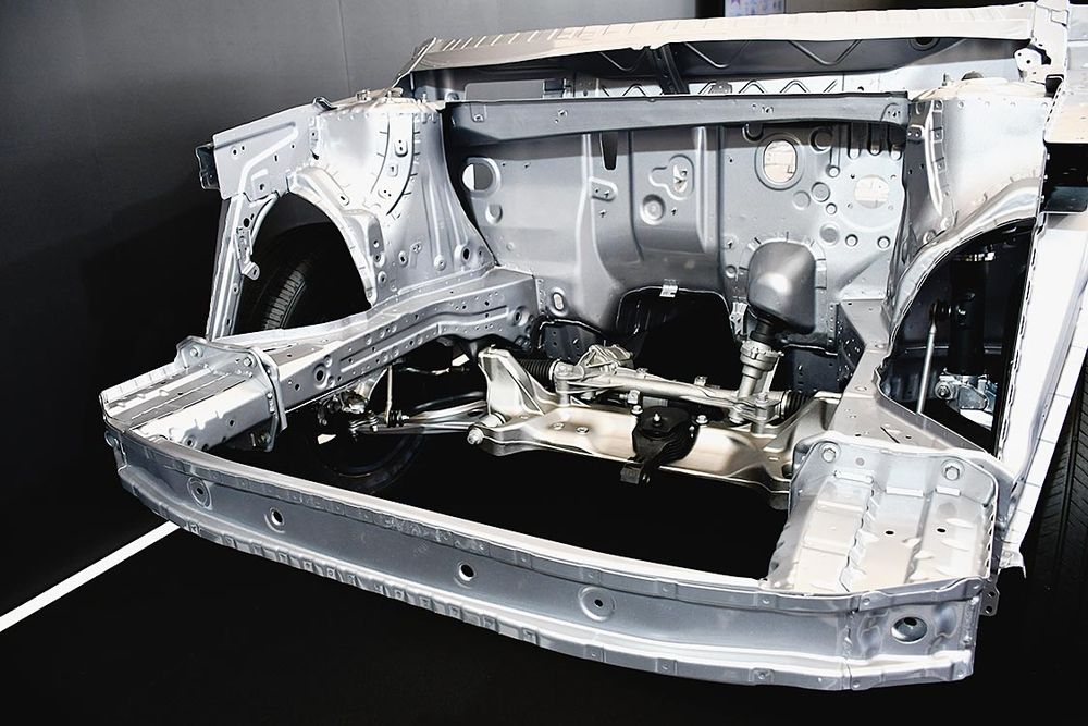 中型プラットフォ―ムでは衝突時の構造も見直した