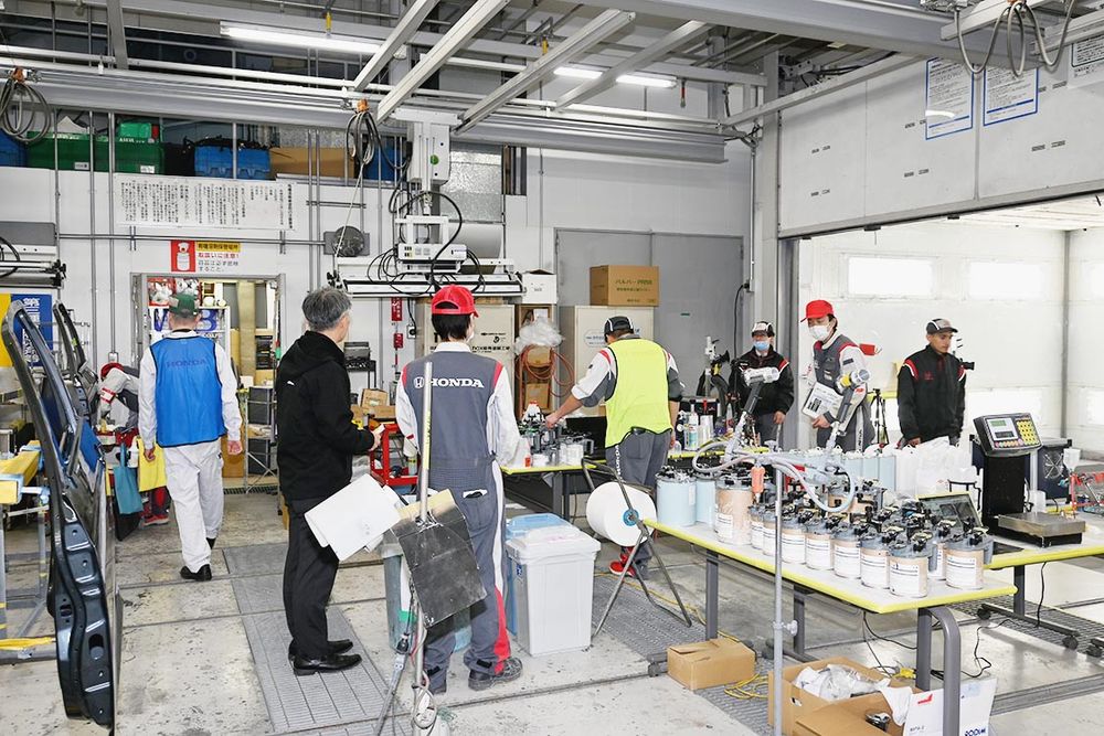 調色など塗装品質をチェック
