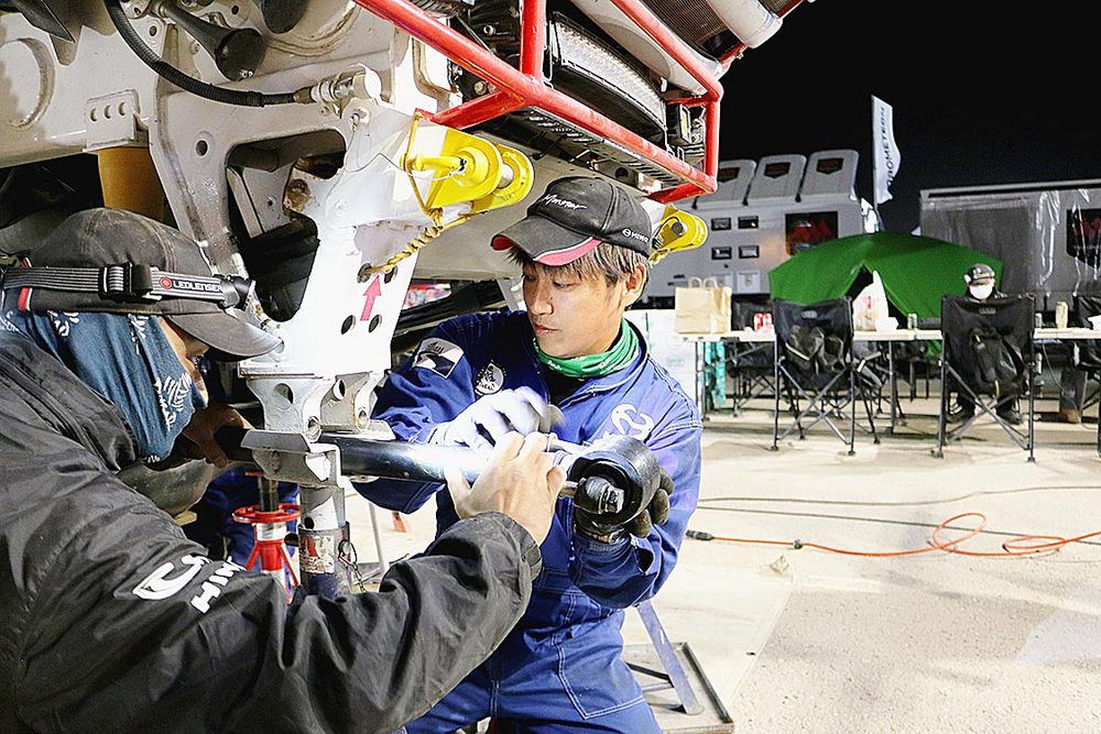 現地での作業風景