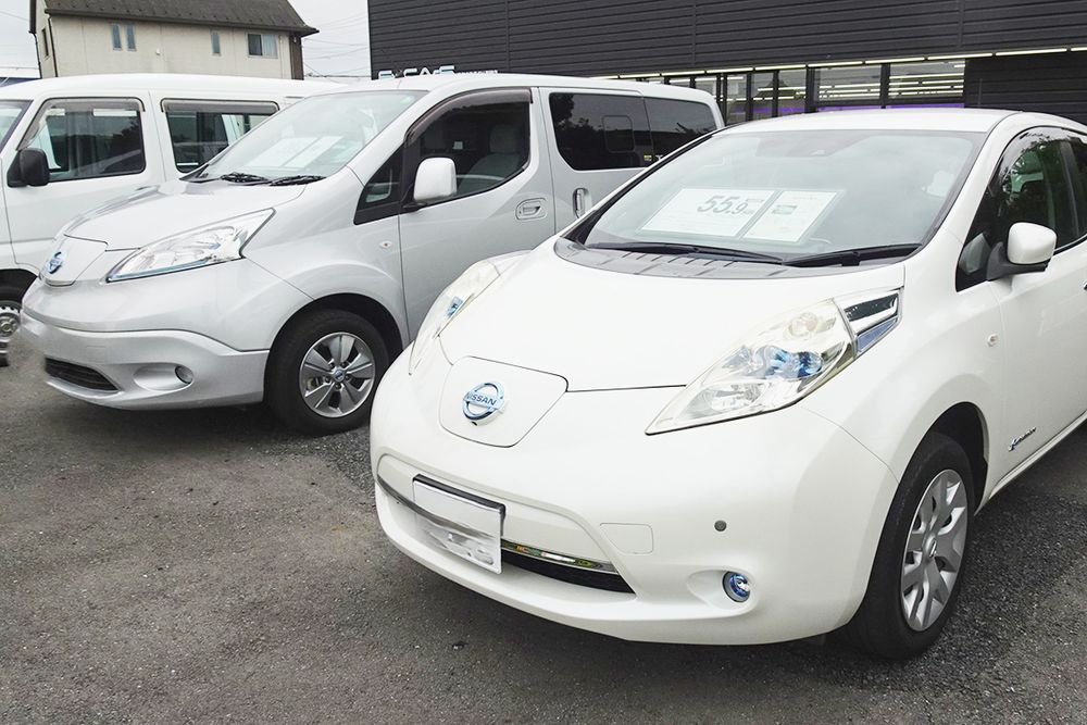 中古EVは日産「リーフ」などが多い