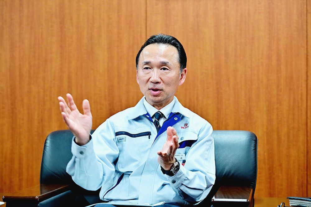 「フレキシブルな生産技術を形にしていく」と山本雄一郎社長