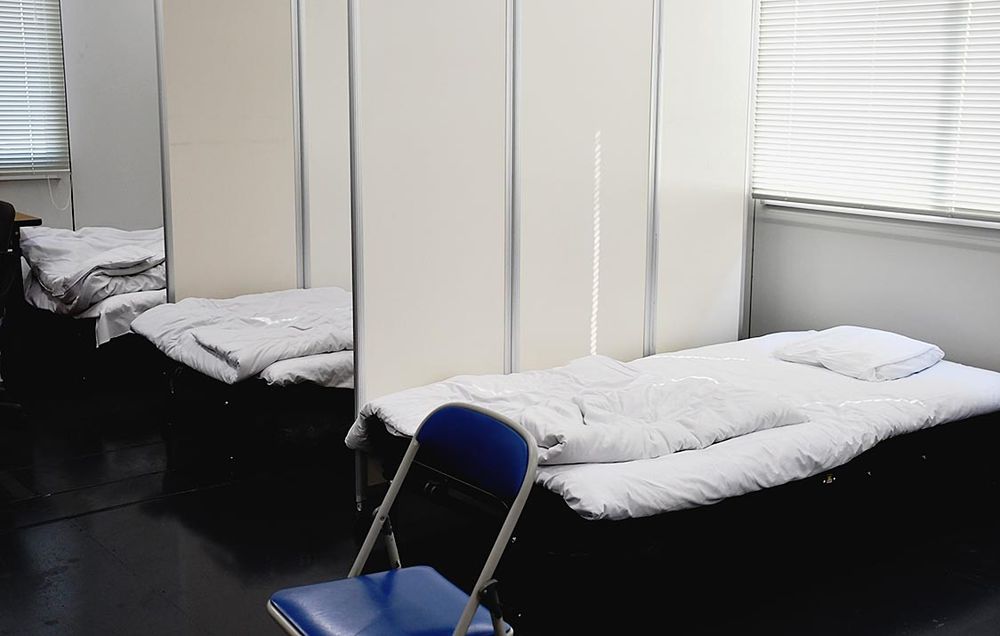 最適温度に保たれた室内はレース関係者などが休息できる場に
