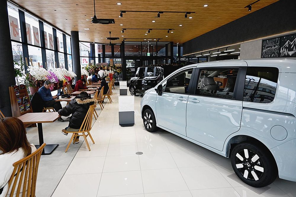 落ち着いた雰囲気のショールーム