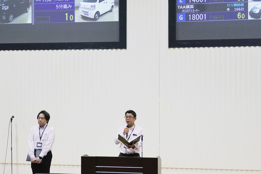 日ごろの感謝を会員に伝えた（ＴＡＡ兵庫・吉田会場長）