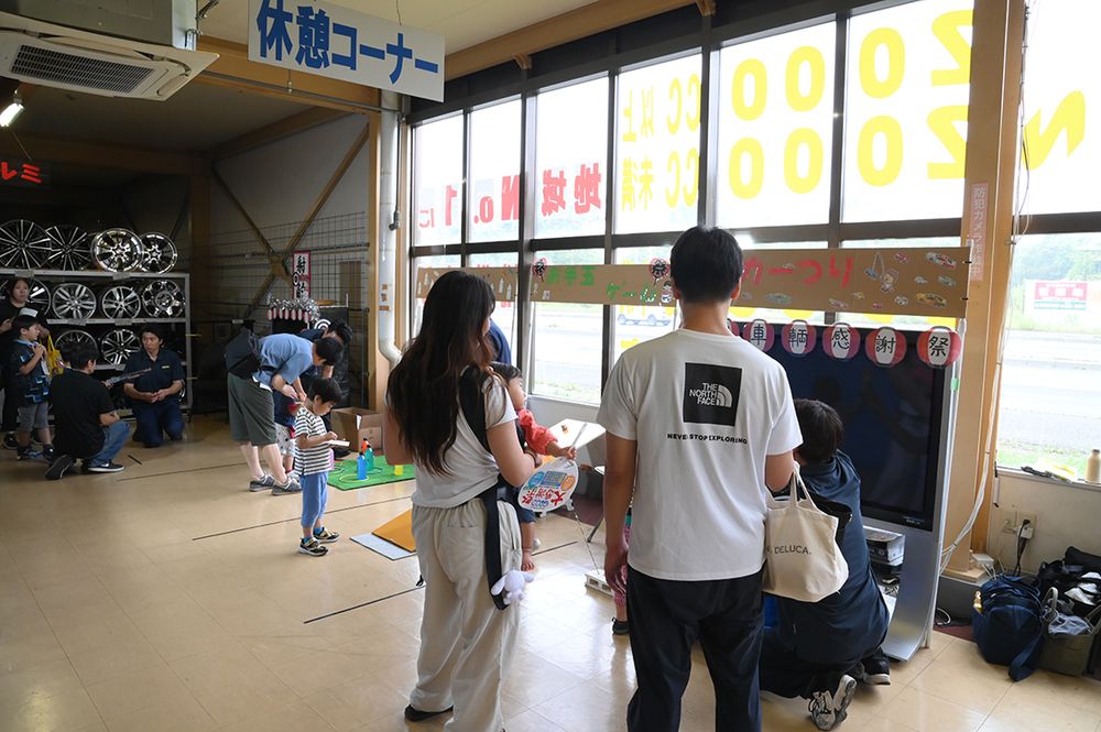 縁日を模した催しが家族連れの来場につながった