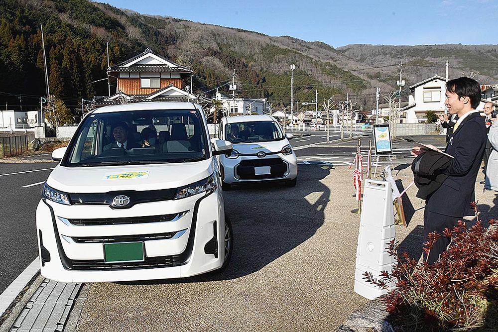 真庭市で運行している岡山県初の日本版ライドシェア「イコーデ」
