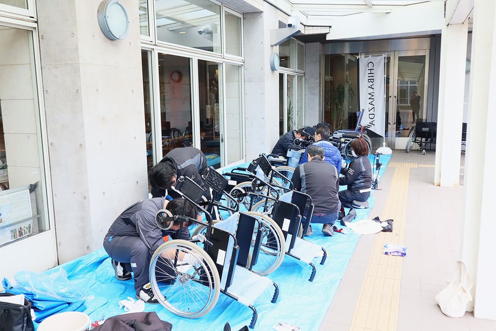 千葉マツダの車いすボランティア（千葉県）