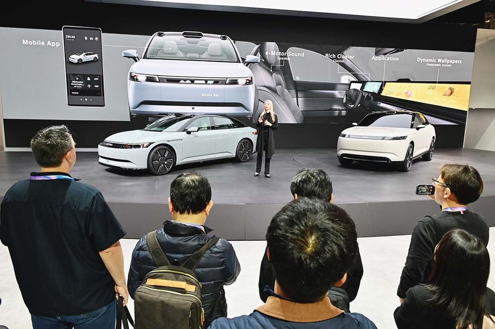 日本の自動車メーカーでは唯一、ソニー・ホンダモビリティが出展